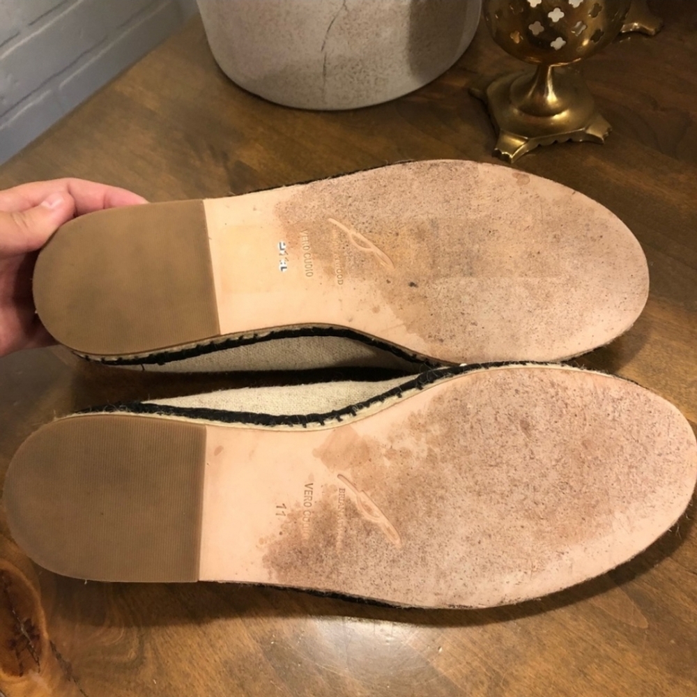 Womens Flats~B Brian Atwood Natural Jeweled Espadrills~Size 11 - Picture 4 of 10